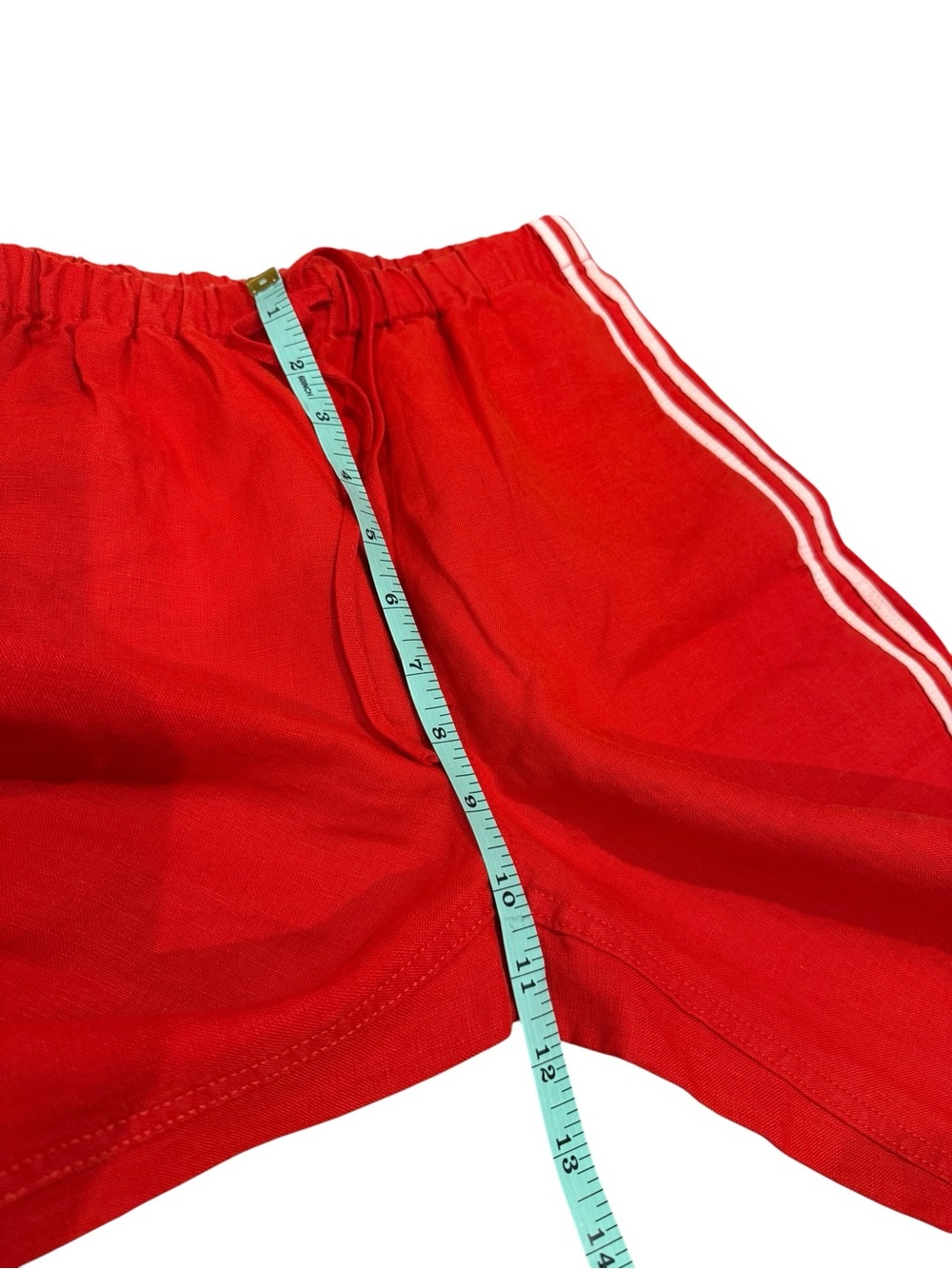 Madewell Pull On Pants (100% Linen) in Wild Poppy - Picture 10 of 13